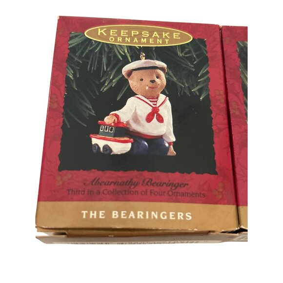 Vtg Hallmark 1993 The Bearingers Collection Ornament Set of 3 (Out Of 4) - Picture 8 of 15